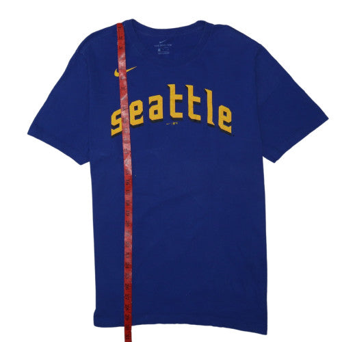 Nike Men's Blue Seattle Ichiro 51 Graphic Short Sleeve T-Shirt Size L