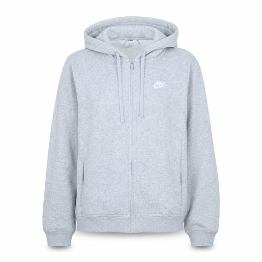Nike Women Grey Full Zip Hoodie L - Classic Hooded Sweatshirt