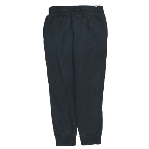 Puma Men’s Black Jogger Sweatpants M Regular Fit Tapered Cotton Blend