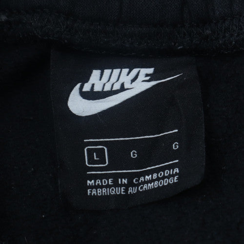 Nike Men's Black Jogger Sweatpants L Fleece Cuffed Tapered