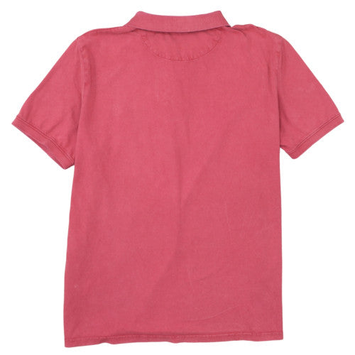 Timberland Men's Red Regular Fit Cotton Short Sleeve Polo XL