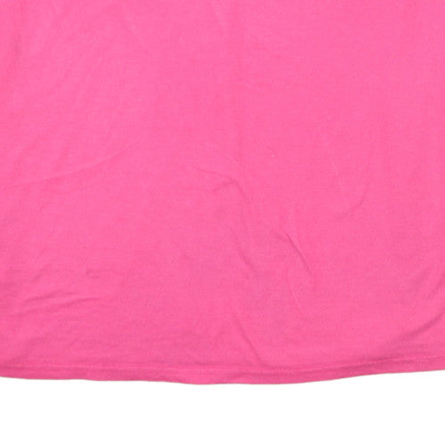Russell Athletic Mens Pink Crew Neck Short Sleeve T-Shirt XL Classic Fit