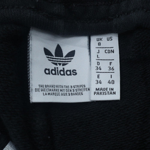 Adidas Womens Black Jogger Trousers Size 8 Cotton Blend Sportswear