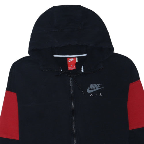 Nike Air Men's Black Red Full Zip Hoodie Size M Sportswear