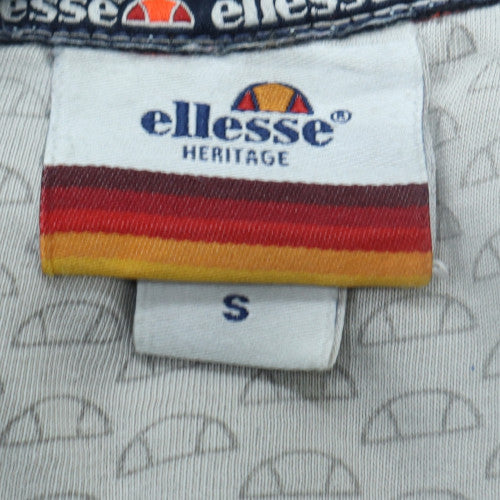 Ellesse Heritage Men's Blue Pullover Hoodie S Embroidered Logo Sportswear