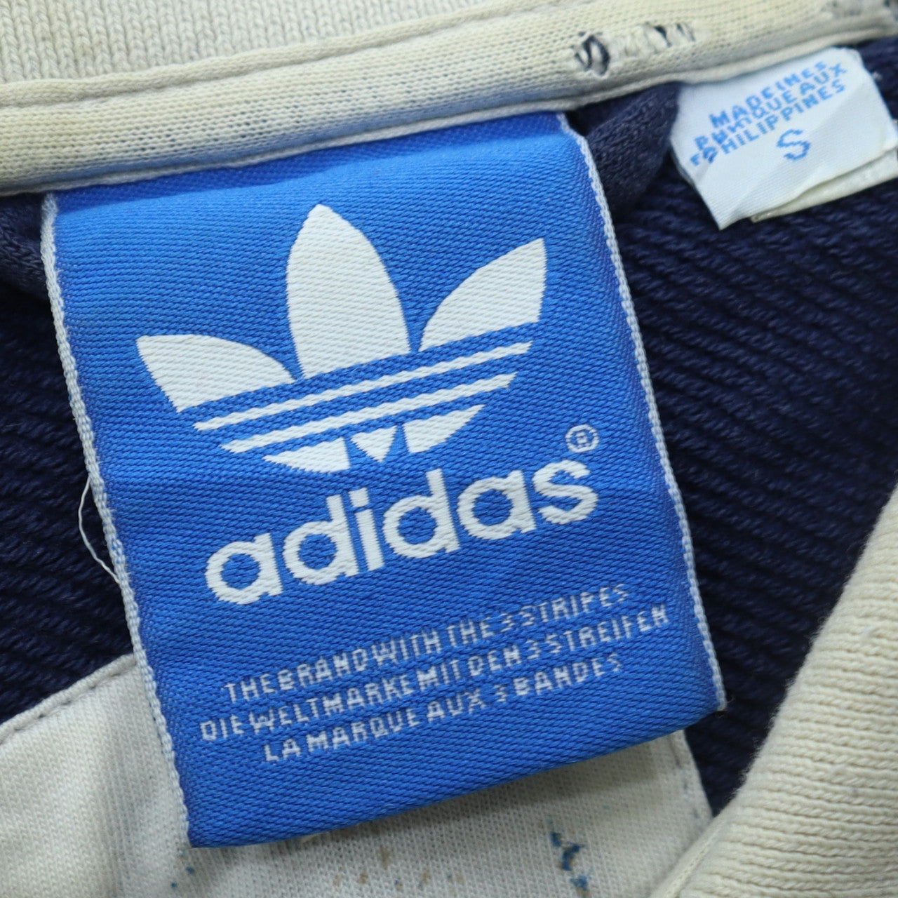 Adidas Originals Men's Navy Blue Full Zip Sweatshirt Small