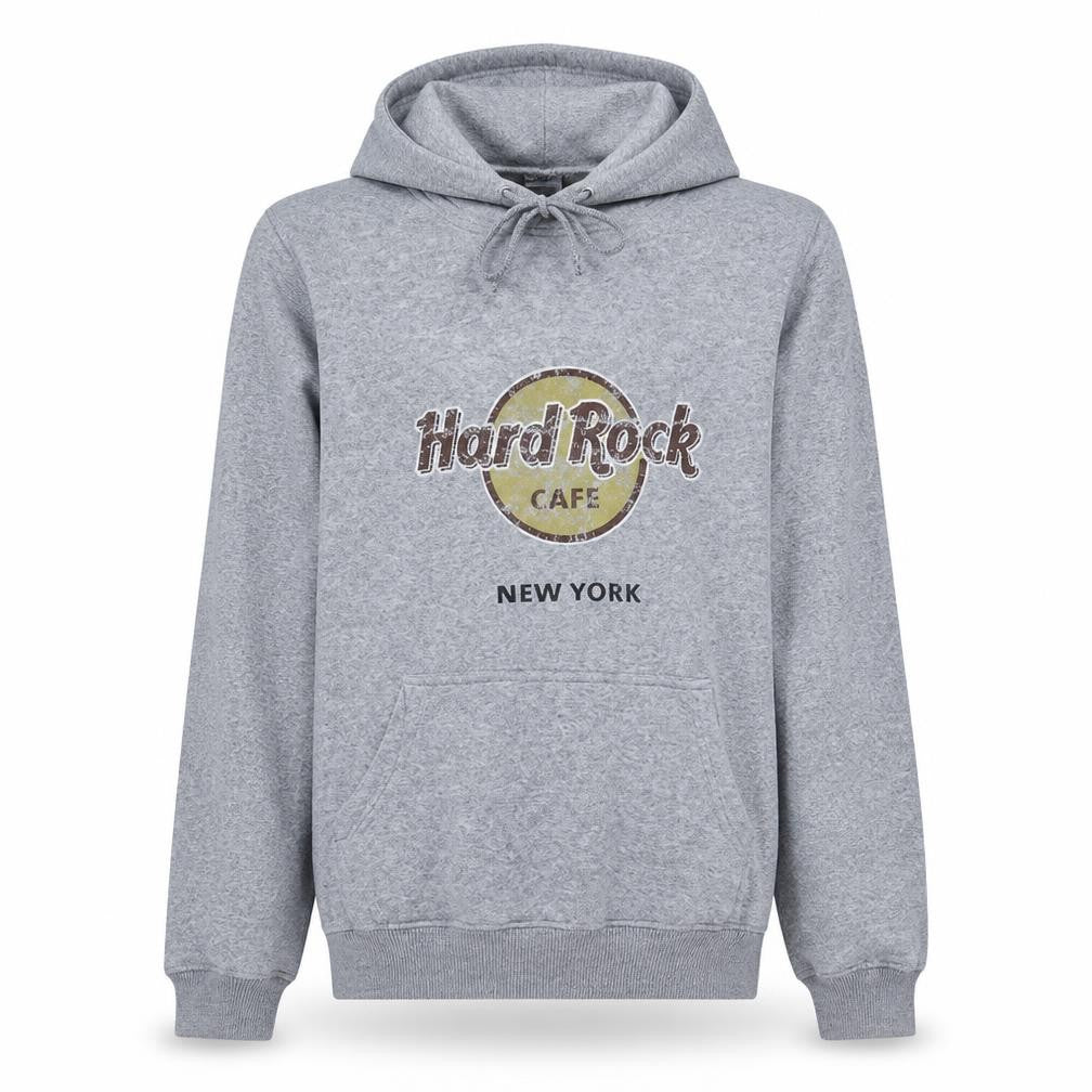 Hard Rock Cafe New York Womens Grey Pullover Hoodie Size M