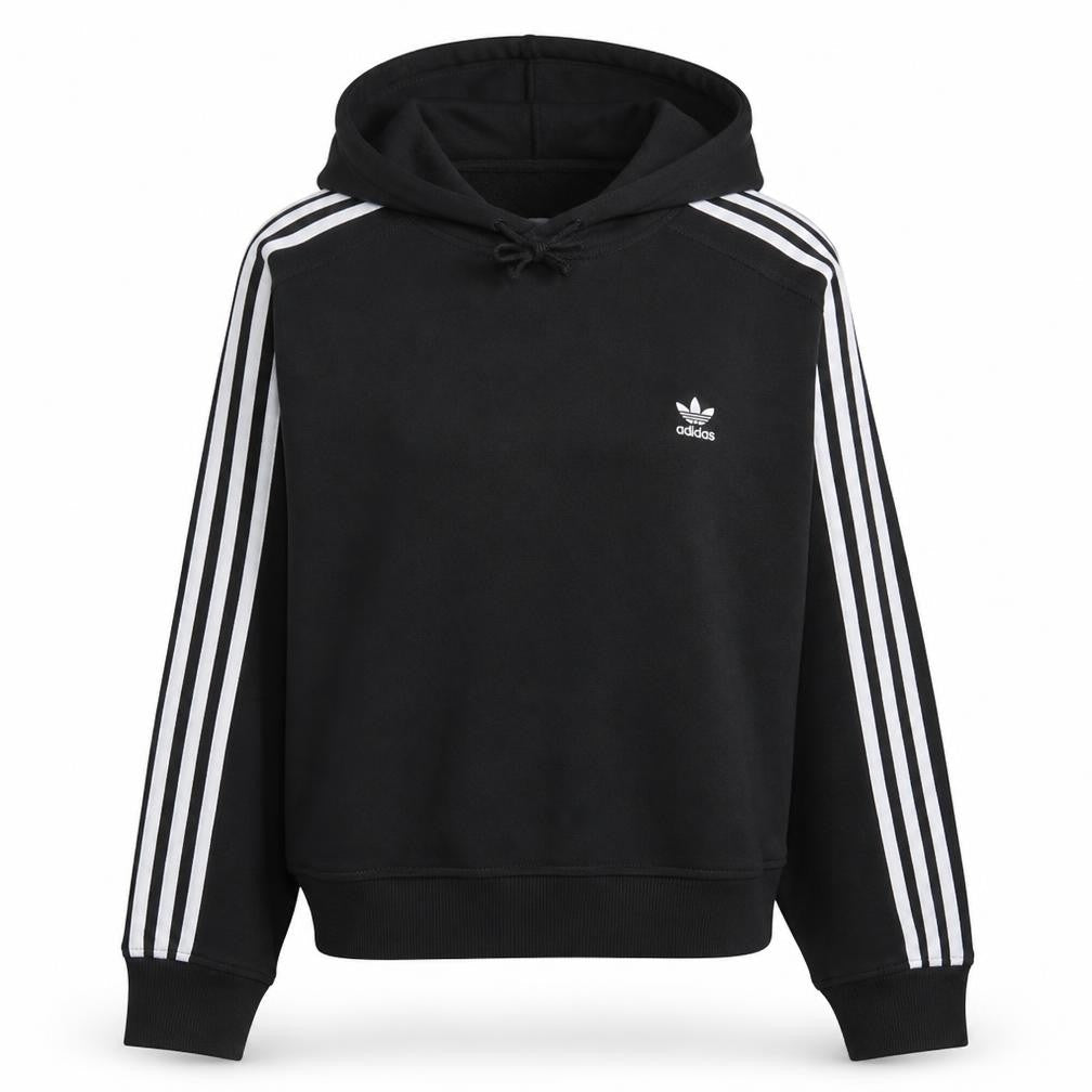 Adidas Women Black Size 16 Pullover Hoodie Sweatshirt