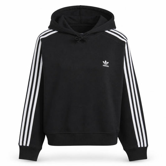 Adidas Women Black Size 16 Pullover Hoodie Sweatshirt