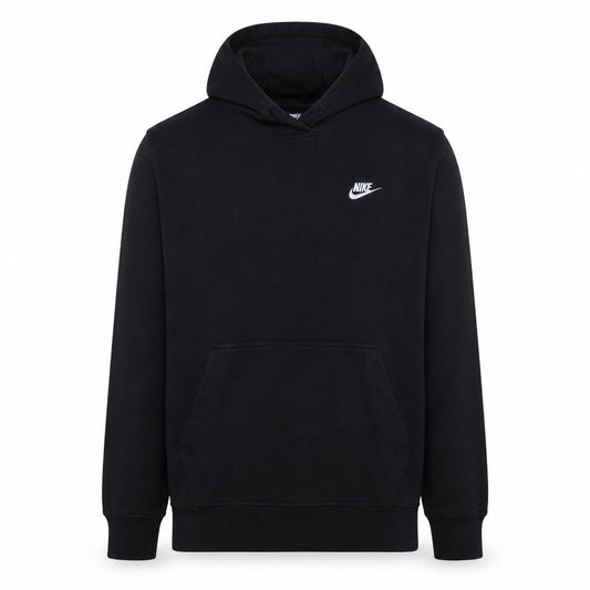 Nike Women's Black Pullover Hoodie Medium Cotton Blend Logo Sportswear