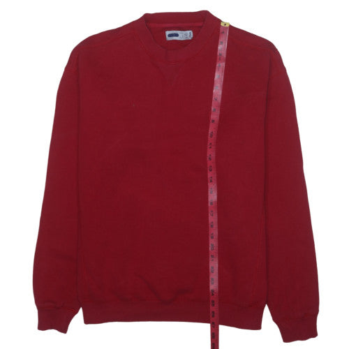 Fila Mens Red Crew Neck Sweatshirt L Classic Cotton