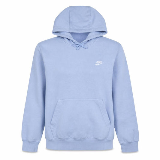 Nike Women's Light Blue Pullover Hoodie Medium Cotton Blend