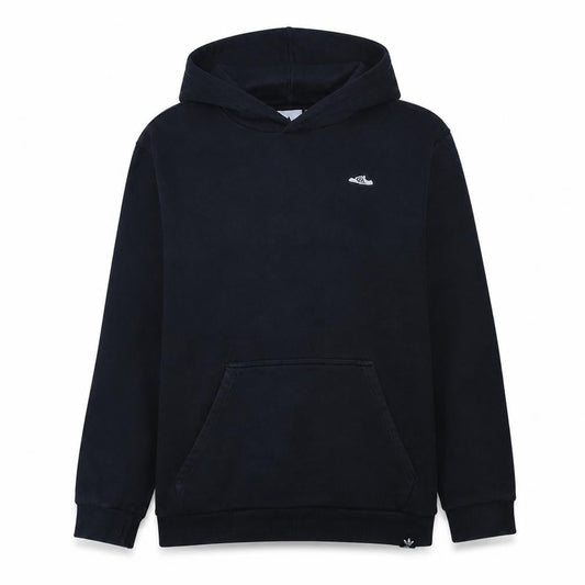 Adidas Men's Black Pullover Hoodie L Logo Sports Cotton