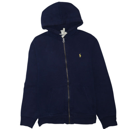 Polo Ralph Lauren Men's Blue Full Zip Hoodie Size L Cotton Blend