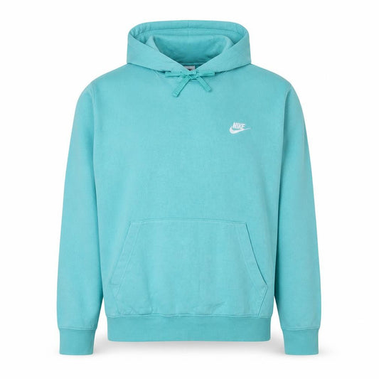 Nike Men's Blue Pullover Hoodie Size L Cotton Blend Classic Style