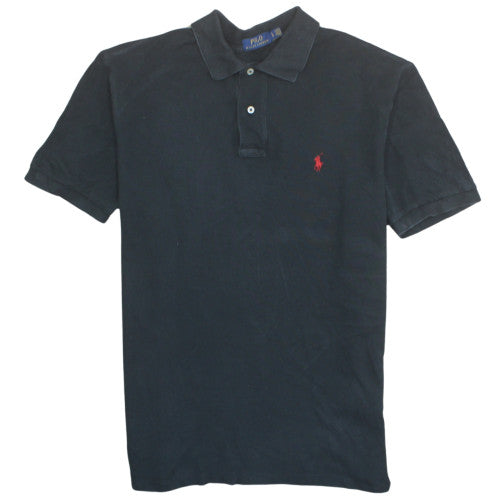 Ralph Lauren Men's Black Cotton Polo Shirt Size L Classic Fit
