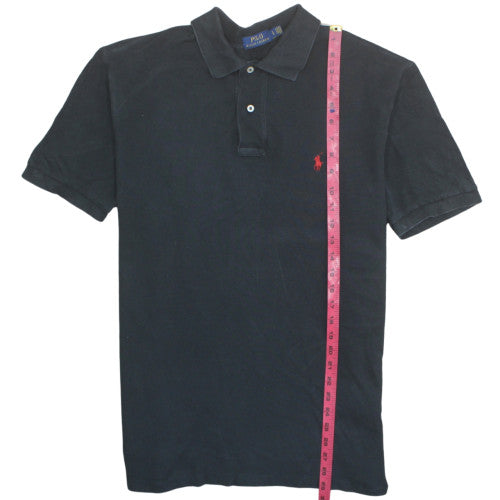 Ralph Lauren Men's Black Cotton Polo Shirt Size L Classic Fit