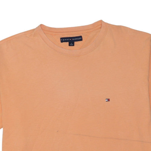 Tommy Hilfiger Men's Beige Crew Neck Cotton T-Shirt Size M