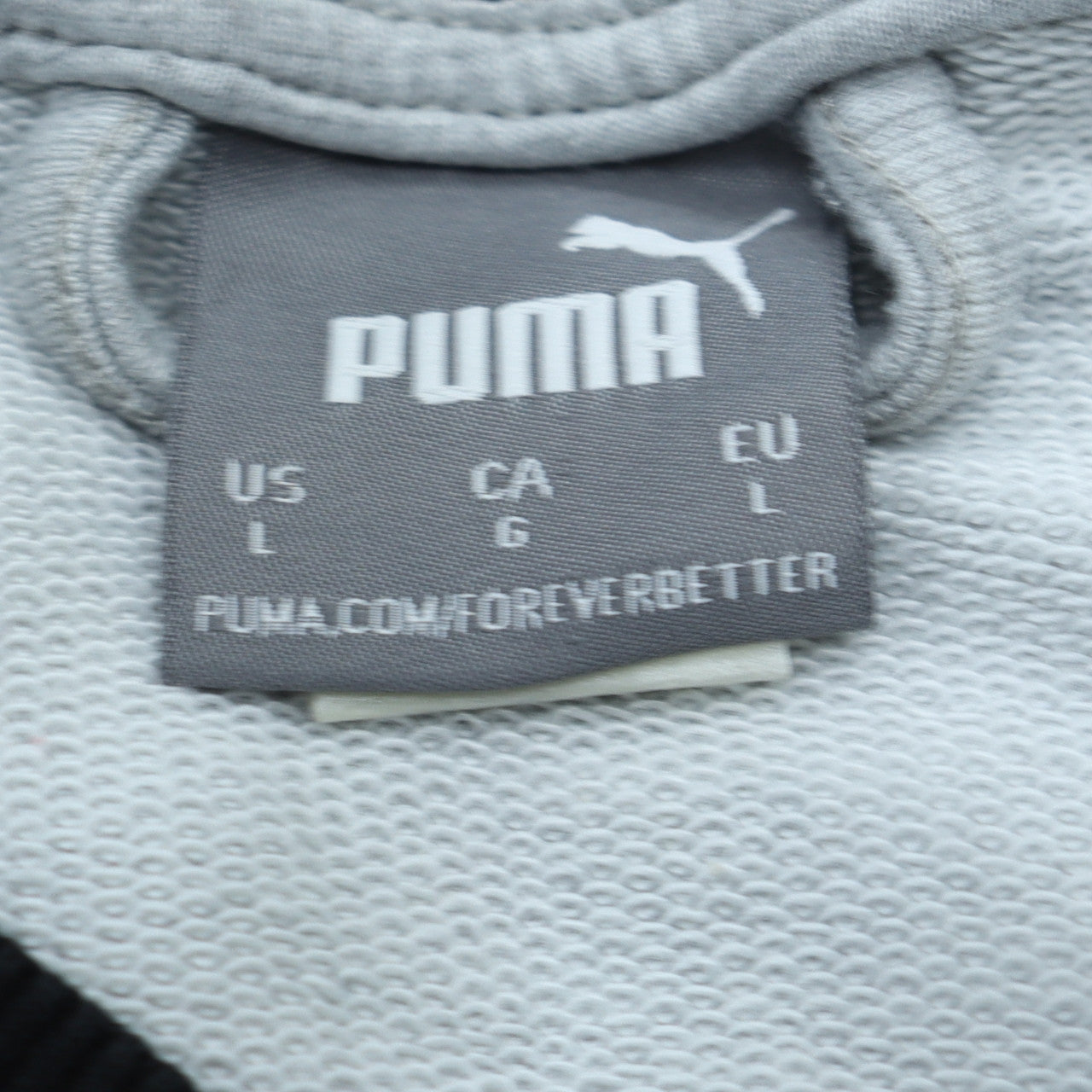 Puma PSV Men's Grey Full Zip Sweatshirt Size L Football Top