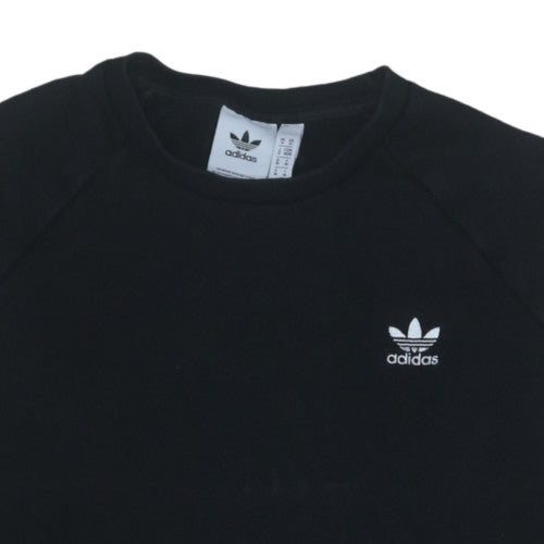 Adidas Men's Black Pullover Sweatshirt Size M Crew Neck Logo