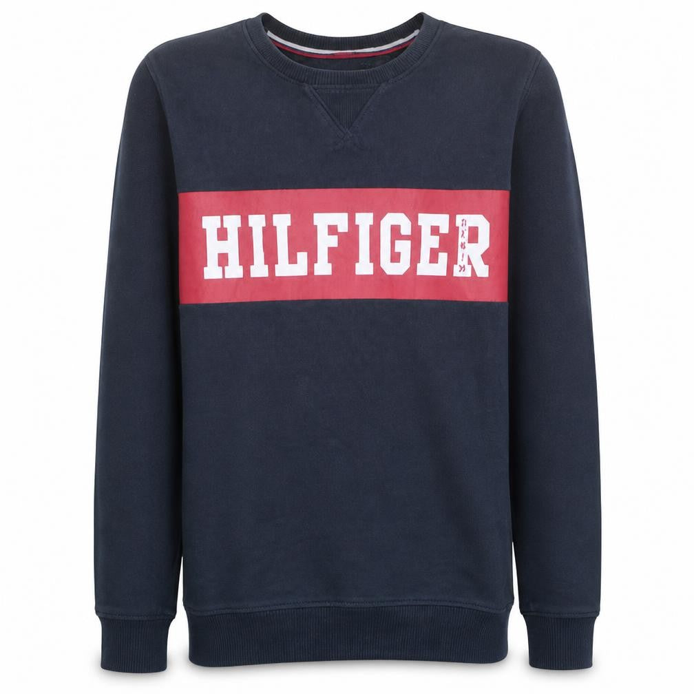 Tommy Hilfiger Men’s Blue Sweater S Crew Neck Pullover Sweatshirt