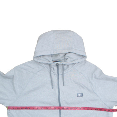 Nike Mens Grey 2XL Full Zip Hoodie Fleece Sweatshirt