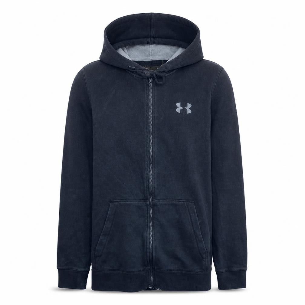 Under Armour Mens Black Full Zip Hoodie Medium Sports Fleece