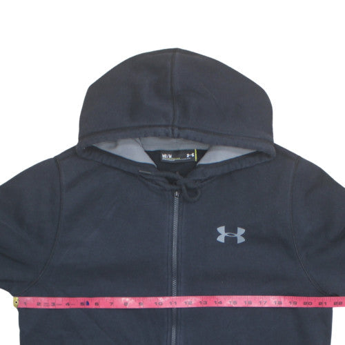 Under Armour Mens Black Full Zip Hoodie Medium Sports Fleece
