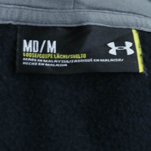 Under Armour Mens Black Full Zip Hoodie Medium Sports Fleece