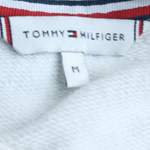 Tommy Hilfiger Men's White Crew Neck Pullover Sweatshirt M