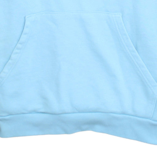 Adidas Men's Blue Pullover Hoodie L Long Sleeve Fleece Sweatshirt