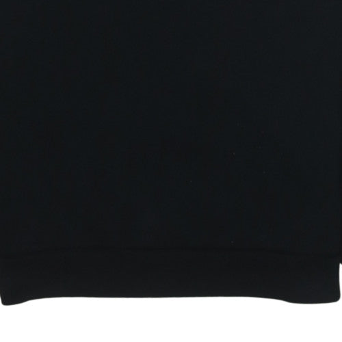 Lacoste Men's Black Relaxed Fit Crew Neck Logo Sweatshirt Size M