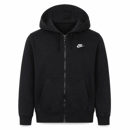 Nike Men's Black Full Zip Hoodie M Regular Fleece Sportswear