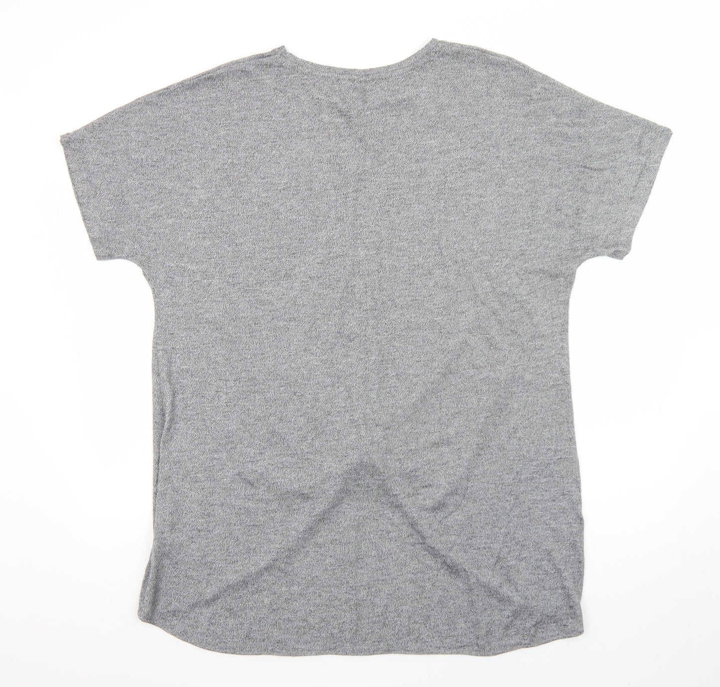 Marks and Spencer Women’s Grey Knot Front Jersey T-Shirt Size 18