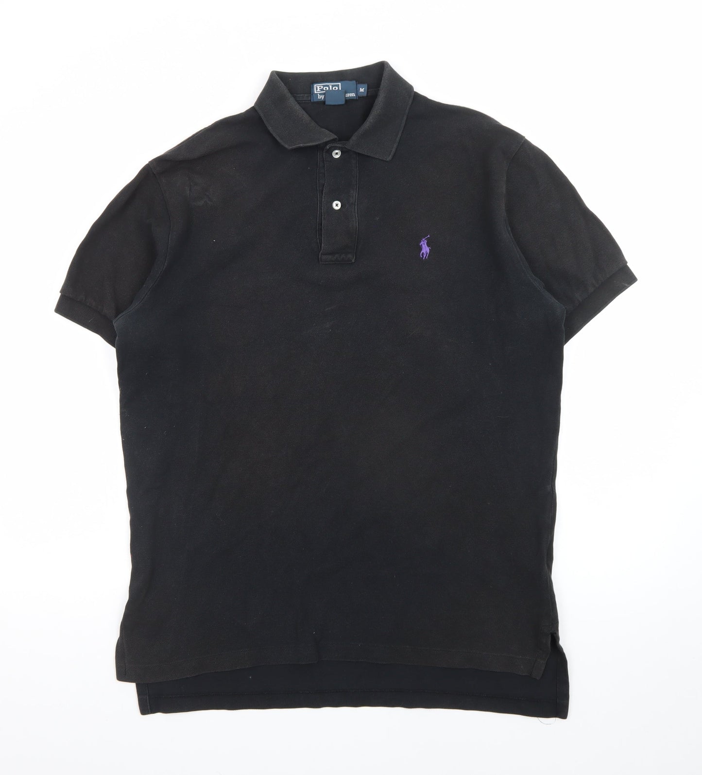 Polo Ralph Lauren Men's Black Cotton Short Sleeve Polo M