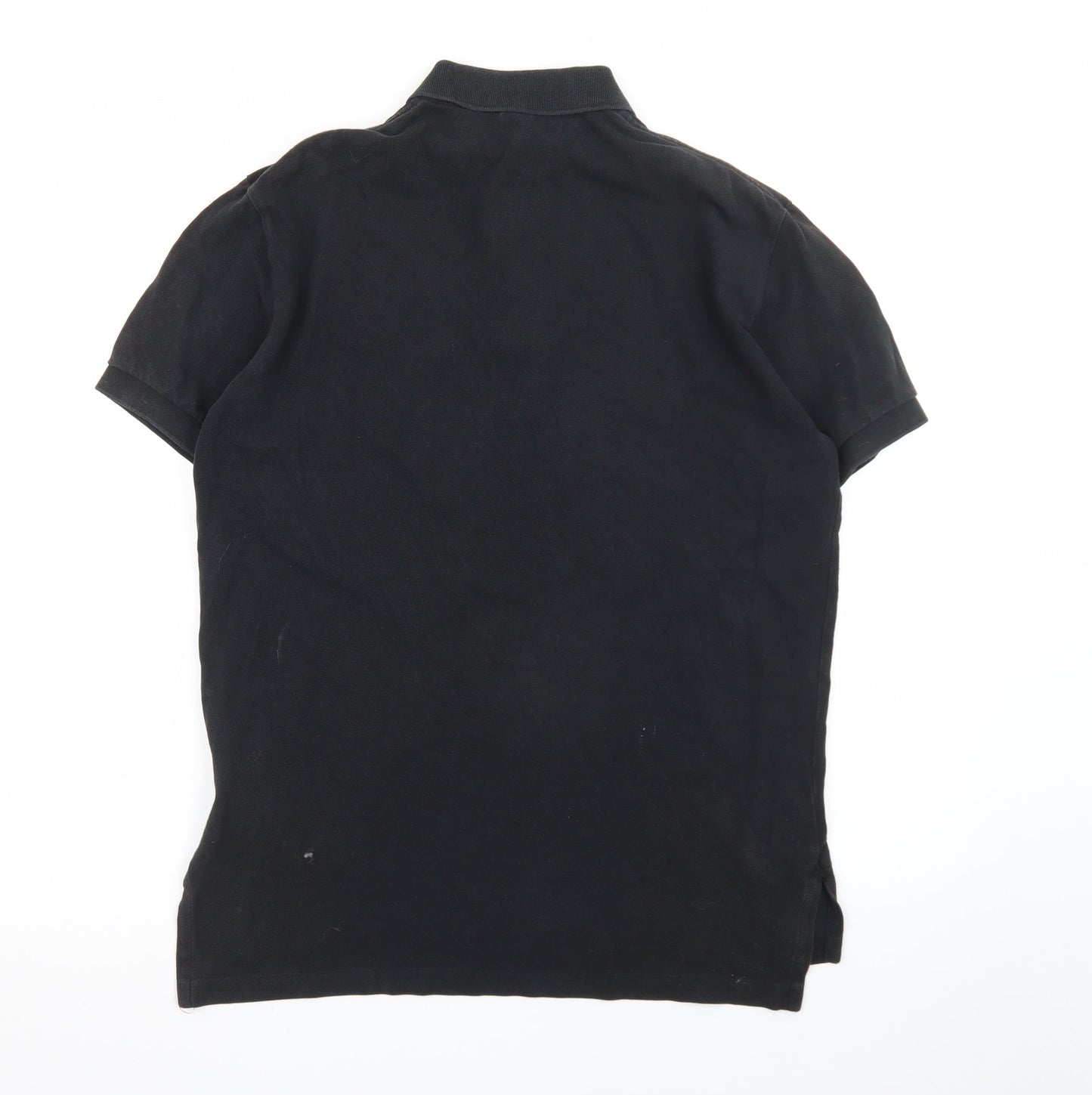 Polo Ralph Lauren Men's Black Cotton Short Sleeve Polo M