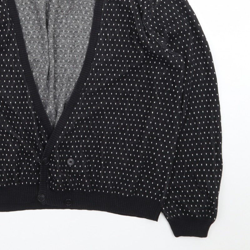Additional view of Topman Men's Black 2XL Classic Knit Button Cardigan