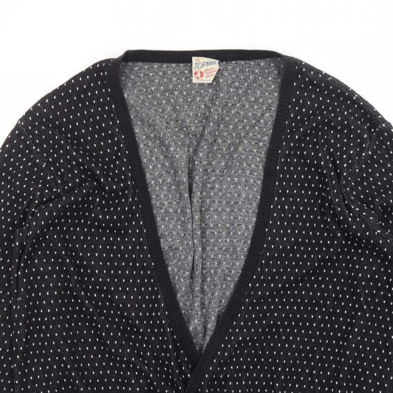 Additional view of Topman Men's Black 2XL Classic Knit Button Cardigan