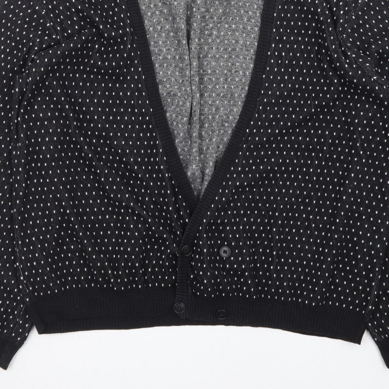 Additional view of Topman Men's Black 2XL Classic Knit Button Cardigan