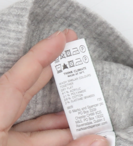 Marks and Spencer Womens Grey Knit Sleeveless Vest XS