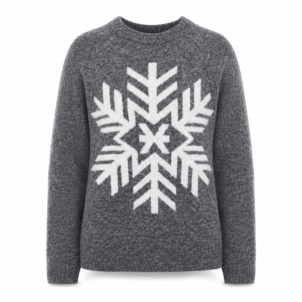 Marks & Spencer Women’s Grey Snowflake Knit Jumper XS