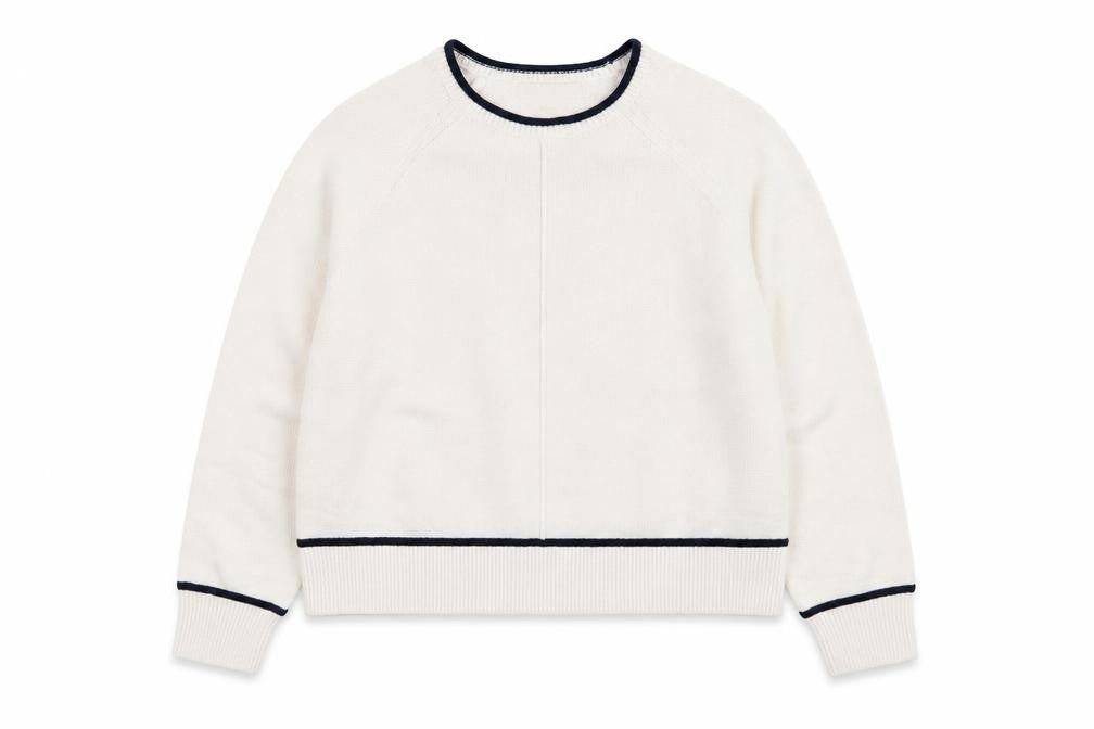 Marks and Spencer Women Ivory XL Crew Neck Pullover Jumper