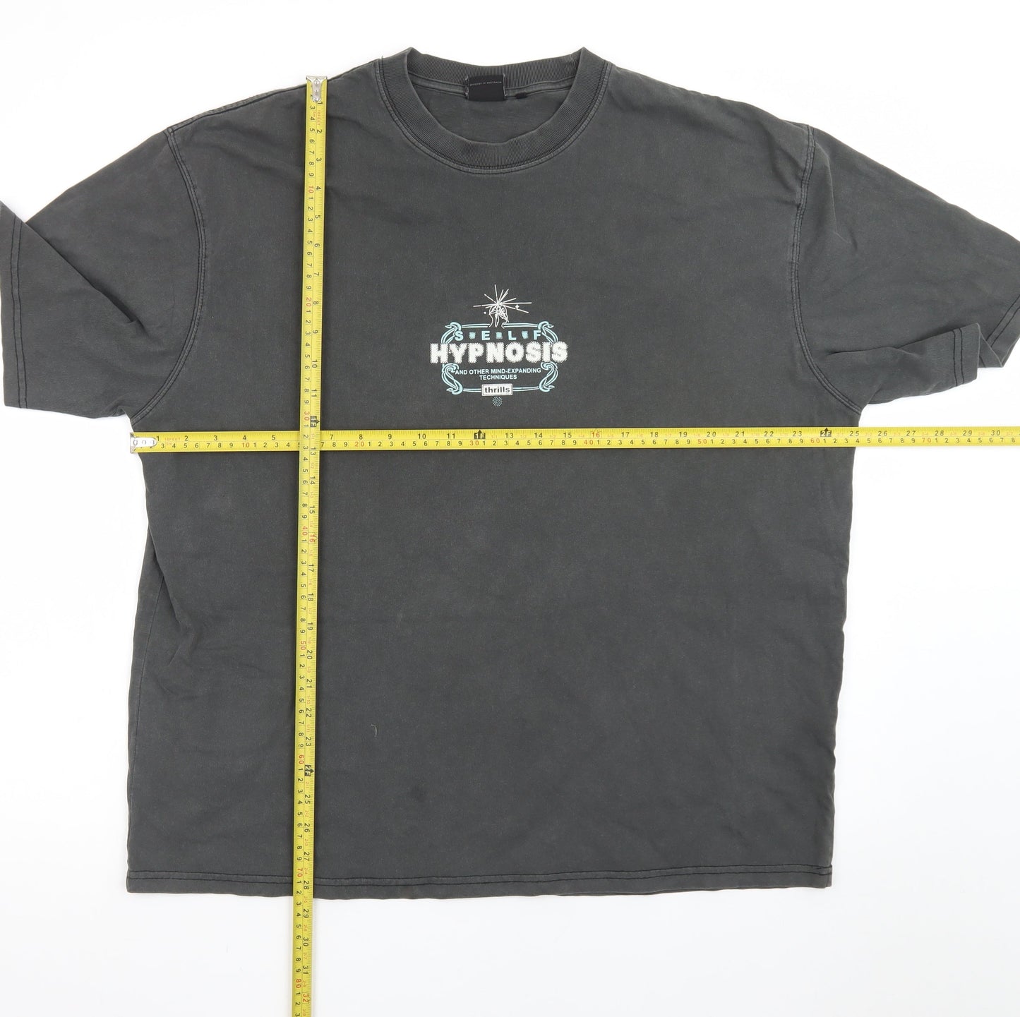 Thrills Men's Black Graphic Short Sleeve Cotton T-Shirt M
