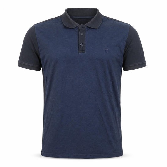 RYS Sportline Men's Blue Regular Fit Short Sleeve Polo Shirt M