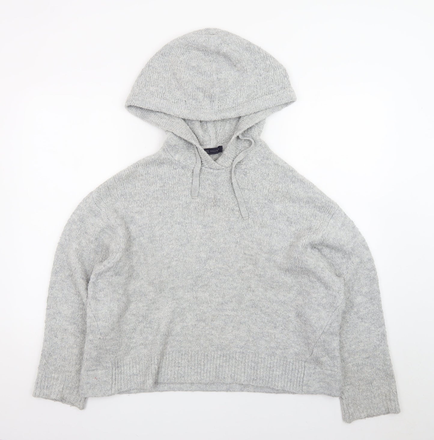 Marks and Spencer Women’s Grey Hooded Knit Jumper Size M