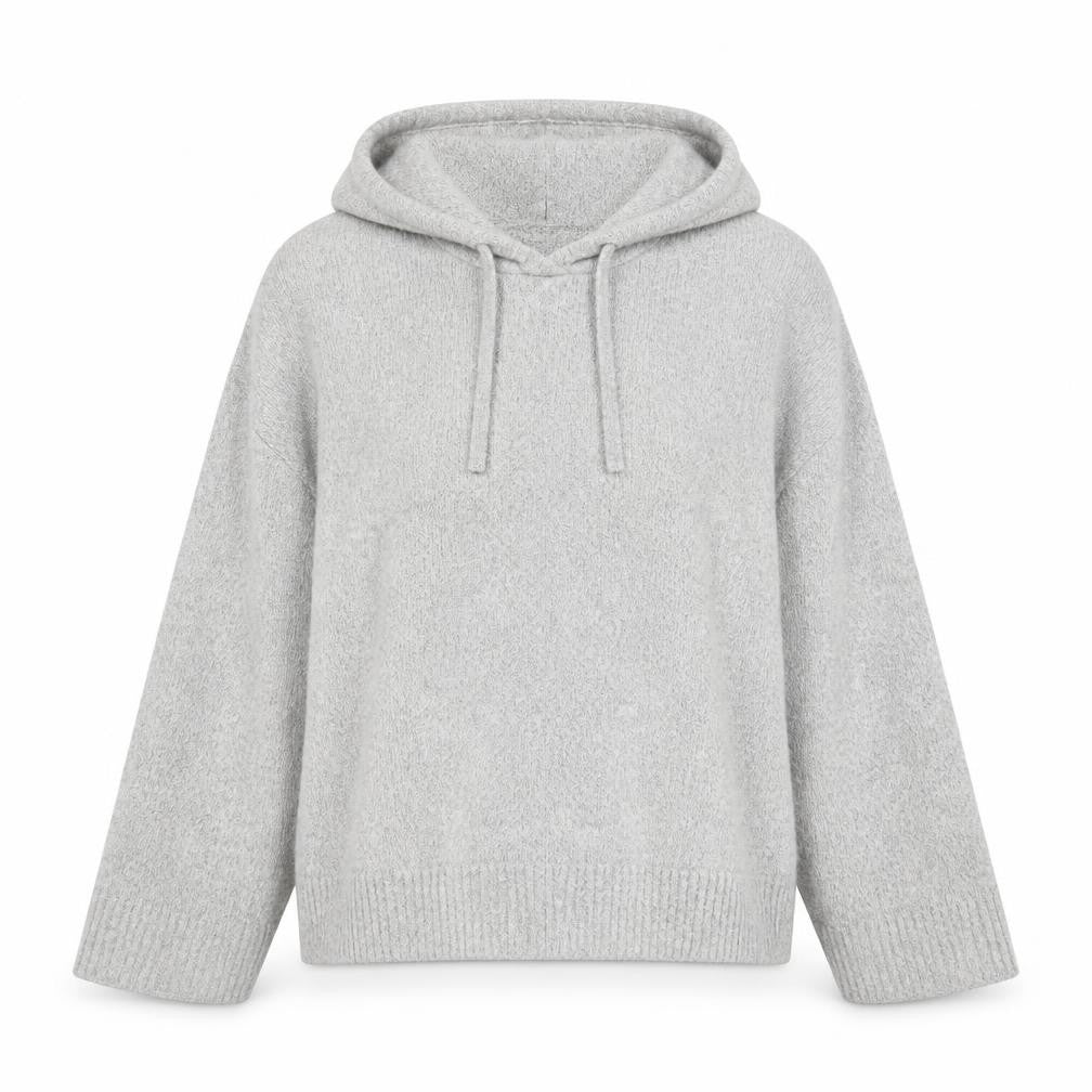 Marks & Spencer Women’s Grey Hooded Knit Jumper Size M