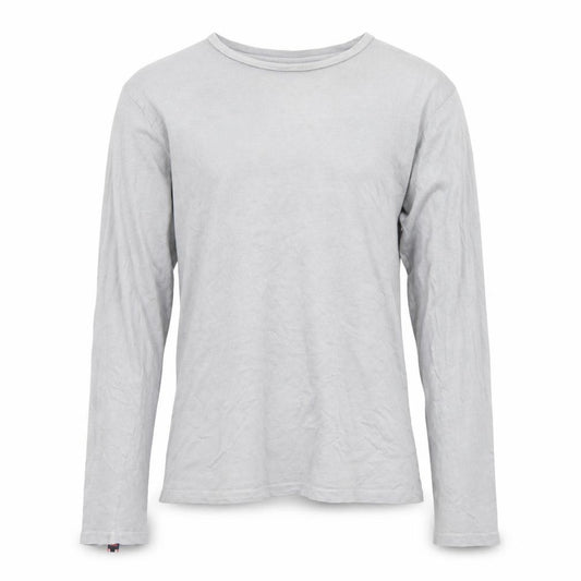 Superdry Men's Grey Long Sleeve Crew Neck Cotton T-Shirt S