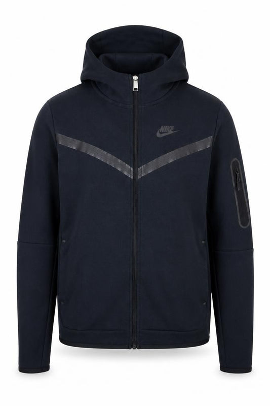 Nike Men's Black XL Full Zip Hoodie Fleece Sportswear