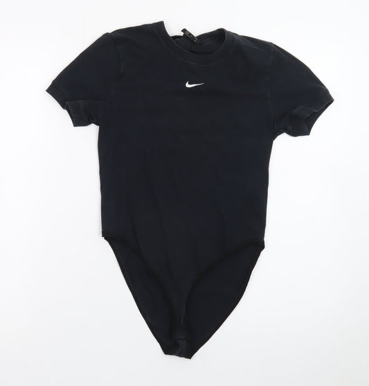 Nike Women's Black Slim Fit Bodysuit T-Shirt Size S