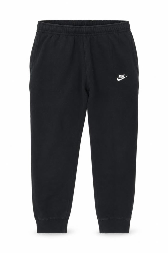 Nike Men's Black Jogger Sweatpants L Regular Fit Fleece Trousers